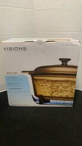 lot 1183 image: Visions Glass-Ceramic Dutch Oven 5.3 Quart