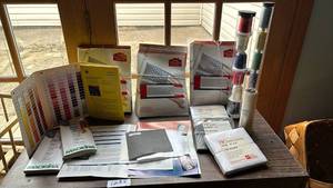 lot 1242 image: Home Embroidery Supplies Sale Kit