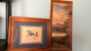 lot 1248 image: Two wall art pieces