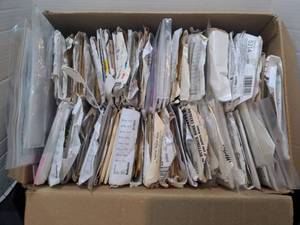 lot 1441 image: Box of XXL clothing patterns