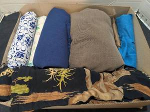 lot 1445 image: Cloth remnants lot 2