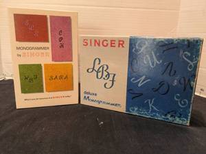 lot 1501 image: Singer monogrammers