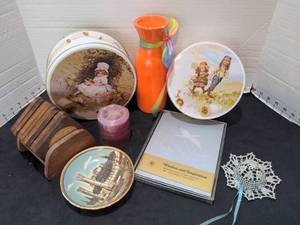 lot 1502 image: Home decor, book, tins