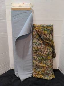 lot 1515 image: Fabric bolts - batik and blue linen lot 4