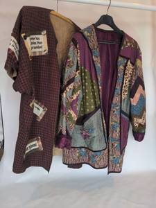lot 1563 image: Handmade quilted house coats