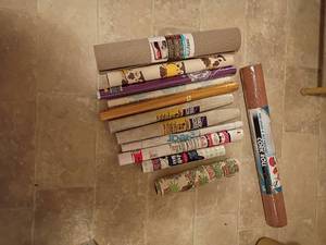 lot 1602 image: Shelf Paper, Transparent Wrap, Cork Roll and More