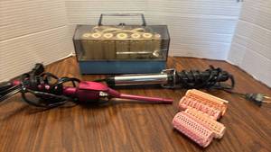 lot 1807 image: Clairol Kindness Instant Hairsetter with other Irons