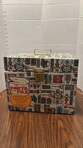 lot 1815 image: Ballonoff Porta File Metal Storage Box with Lock