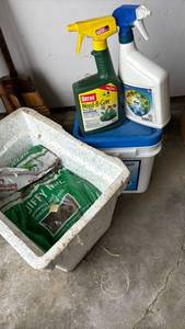 lot 2002 image: Potting soil, ice melt and weed killer