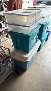 lot 2206 image: Four storage totes
