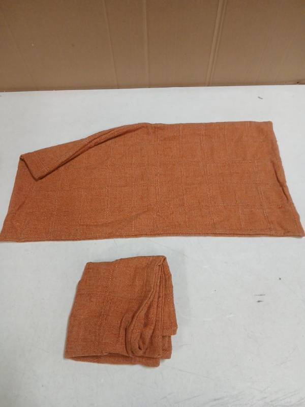 lot 29567 image: Throw Pillow Covers Rust Color 23 x 12in 2pk