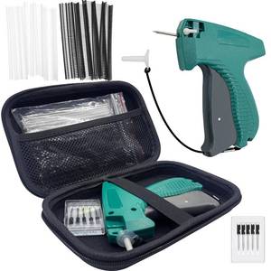 lot 26742 image: Hobanga 2027pcs Tagging Gun for Clothing - Price Tag Attacher Gun Kit for Clothes - Clothes Tagging Applicator Gun with 1 Hard Bag, 5 Needles, 1010 Black & 1010 White Fasteners - Retail $12