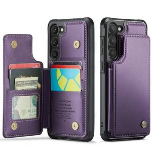 lot 26747 image: Vinich for Samsung Galaxy S23 Plus Wallet Case with Card Holder, RFID Blocking Credit Slots Kickstand Shockproof Phone Cover Fit for Galaxy S23 Plus 6.6 Purple - Retail $20