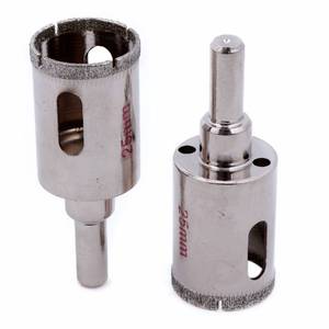 lot 26749 image: JINGLING 1 inch Diamond Hole Saw 25mm Tile Drill Bit Masonry Tools for Stone Pack of 2Pcs - Retail $10