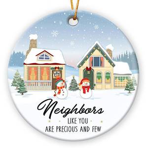 lot 26765 image: Neighbor Christmas Ornament 2025, Meaningful Thank You Gifts for Good Neighbors Friends, Birthday, Friendship Gifts for Women, Neighbors Like You Ornament for Christmas Decoration - Retail $13