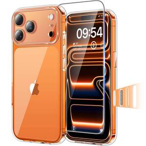 lot 26775 image: TAURI for iPhone 17 Pro Case, Camera Control Full Camera Protection, with Screen Protector, Military-Grade Protection Shockproof Phone Case for iPhone 17 Pro, Clear - Retail $15