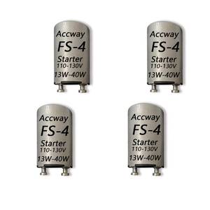 lot 26783 image: Accway Aluminum Housing FS-4 Fluorescent Bulb Starter 13-40Watts, Preheat Fluorescent Bulbs Starter with Condenser 13W, 30W,32W,40W 4Pack - Retail $10