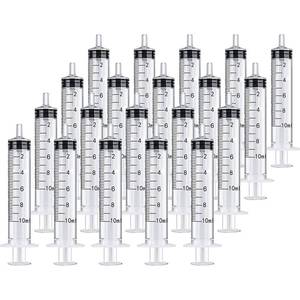 lot 32874 image: 20 Packs Plastic Syringe with Measurement, Suitable for Measuring, Watering, Refilling - Retail $10