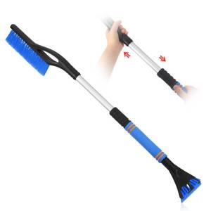 lot 32885 image: Leriton 27-33 Snow Brush and Detachable Ice Scraper with Ergonomic Foam Grip Scalable Range 27 Winter Accessories for Cars Trucks SUV(Blue) - Retail $19