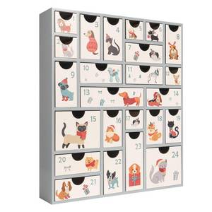 lot 32894 image: pechpell Wooden Refillable Advent Calendar 2025, 14.6 Inch 24 Days Pet Christmas Countdown Calendar with Large Storage Drawers, Holiday Decor for Kids Cat Dog Lovers, Reusable Fillable Xmas Empty Box