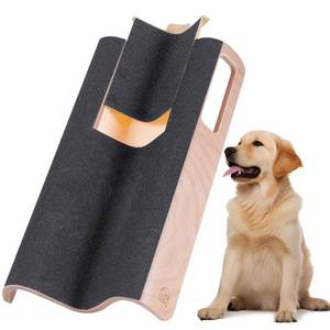 lot 32897 image: LovIntry M-Shaped Dog Scratch Pad for Nails with Treat Box, Dog Nail Scratch Board for Large Dogs, Dog Nail File Toy and Shorten Dogs Side Nail Easier (with Treat Box, L) - Retail $37