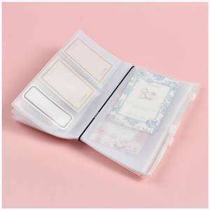 lot 51389 image: Dwpetzo Clear Zipper Pocket for Travelers Notebook, 4 Insert Personal Size Pouch Refill with 4 Elastic Bands for TN Accessories Paper Card Holder - Retail $9
