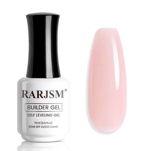 lot 51418 image: RARJSM Nude Pink Builder Gel for Nails 15ml Natural Color Strengthener in a Bottle Nail Extension Self Leveling Hard Building Gelpolish Soak Off Curing Requires Salon Home DIY Damaged Nails Use - Retail $7