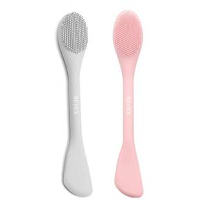 lot 51419 image: REVEX Silicone Face Mask Applicator,Face Scrubber,Exfoliating Pore Scrubber,Pore Cleaning Brush,2Pcs Mask Applicator Tool for Facial Mud,Face Brush for Women Men.(PinkGray) - Retail $6