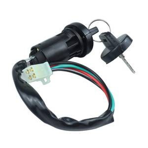 lot 51423 image: 4 Pin Ignition Switch Key Set with Cap for 50cc 70cc 90cc 110cc 125cc 150cc 200cc 250cc TaoTao SUNL Chinese ATV Dirt Bike Electric Scooter - Retail $7