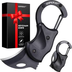 lot 51424 image: Stocking Stuffers for Men Christmas, Small Pocket Knife for Men Him Dad, Christmas Birthday Gifts, Box Cutter, EDC Gadget Keychain, Every Day Carry Folding Knife, Camping Fishing Hiking Multitool Gift - Retail $6