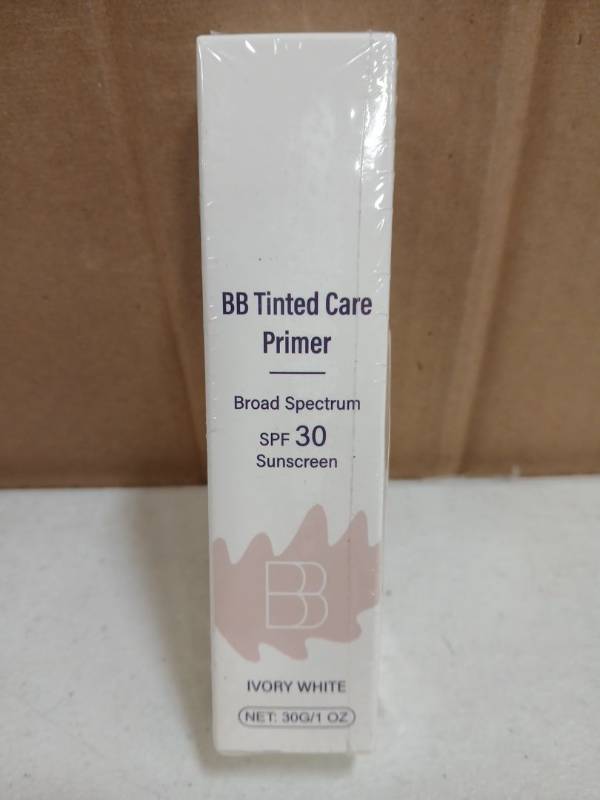 lot 32508 image: BB Tinted Care Primer 1oz SPF 30 - Ivory White - Retail $15