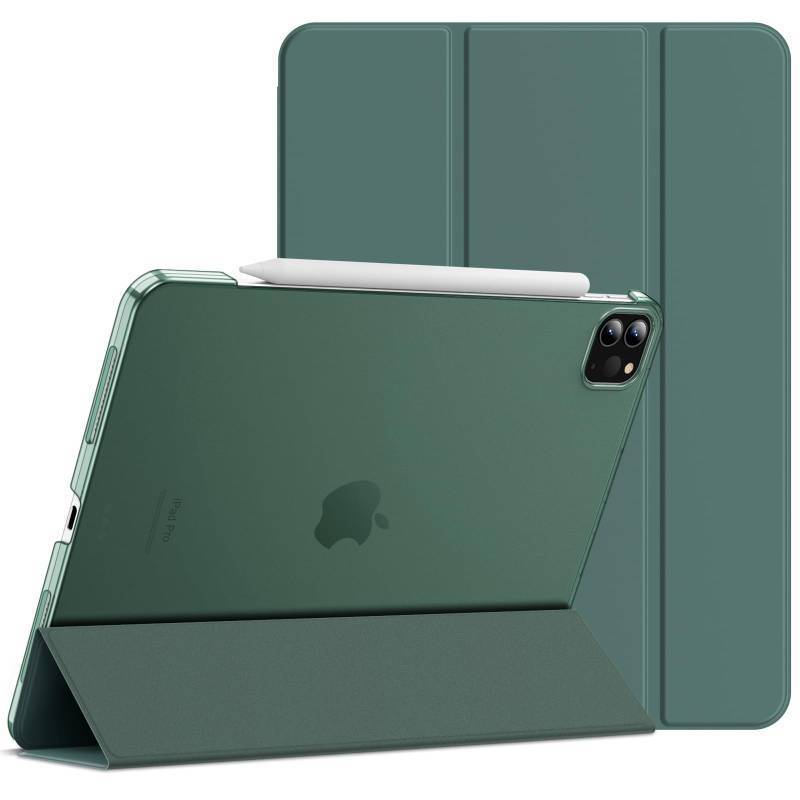 lot 59313 image: JETech Case for iPad Pro 11-Inch, 2022202120202018 Model (4th3rd2nd1st Generation), Compatible with Pencil, Cover Auto WakeSleep (Misty Blue) - Retail $14
