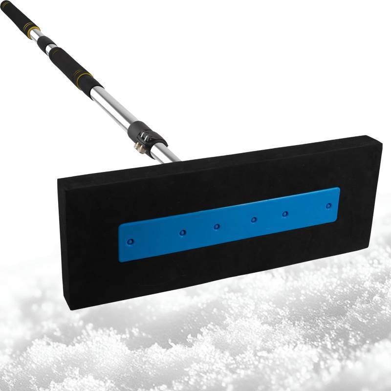 lot 59327 image: Gzlozak Snow Broom for Car, 33 to 81 Snow Brush for SUV Truck Car Windshield No-Scratch Snow Removal Telescopic Extension Pole with PushPull Foam Head with Comfort Foam Handle