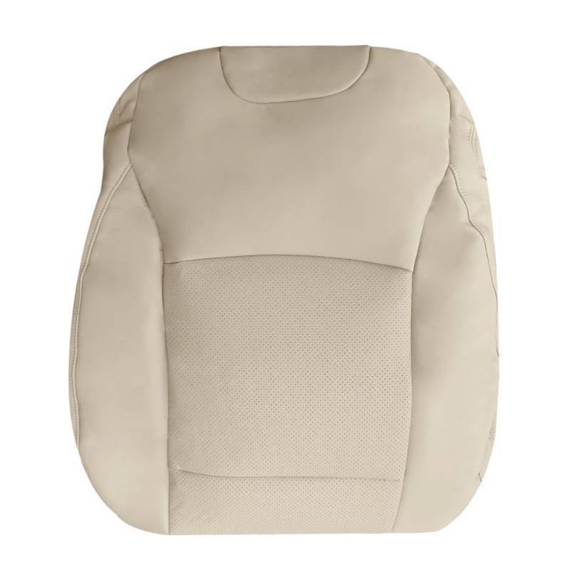 lot 59344 image: Mievlyo Driver Side Top Lean Back Perforated Leather Seat Cover Tan Compatible with Subaru Outback Legacy 2015 2016 2017 2018 2019 - Retail $57