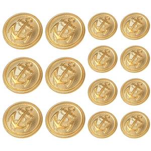 lot 40584 image: Gold Buttons, Ymapinc 14pcs Metal Gold Blazer Buttons Set 18mm 23mm Gold Buttons for Blazer Suit Coat Uniform Jacket Gold Blazer Buttons for Men Suits Buttons - Retail $6