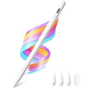 lot 40604 image: Stylus Pen for Apple iPad A1611th 2025-2018 iPad Pencil A1611109876,Air 1113 M3M25th-3rd,Pro 1312.911M5M4,Mini A17 Pro65th Stylus Palm Rejection Tilt Sensitivity Fast Charge - Retail $20