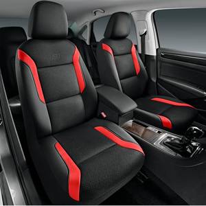 lot 49635 image: Skechers Memory Foam Car Seat Covers, Air Cool Mesh Thick Seat Covers, Car Seat Covers Front Seats Airbag Compatible, Automotive Comfort & Protection for Most Cars,Vans,Trucks, SUVs,Red - Retail $46
