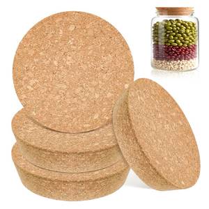 lot 49643 image: GeryVtee 4 PCS Large Cork Bottle Stoppers 4.72x 4.13x 1.18 Inch Tapered Plugs Cork Canning Jar Lids Replacement Corks for Wines, Decorative Bottles, Jars, Arts, DIY Crafts - Retail $13