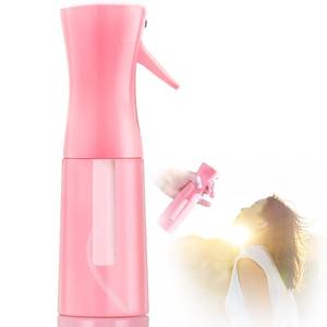 lot 49664 image: Spray bottles, Spray Water Bottle Fine Mist Refillable, Continuous Spray Bottle for Hair, Skin Care, Planting, Showering Pets, Travel, Cleaning & Home (Pink) - Retail $5