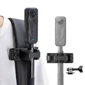 lot 49700 image: STARTRC VCR Selfie Stick Holster Backpack Strap Clip Mount for Insta 360 X5 X4 Air Go Ultra ACE Pro 2 Ajustable Quick Release for pro Hero 13 12 Max 2 for DJI osmo Nano Action 6 5 Accessories - Retail $29