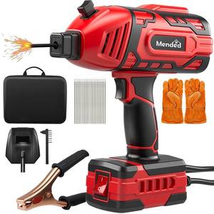 lot 51436 image: Sakertool Portable Welding Machine Electric IGBT Handheld Welder with 5 Variable Current Adjustment - Hand Held Anti-Stick ARC Welder Gun for Home Repairs - 110V Welding Machine Kit - Retail $100