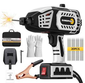 Portable Welding Machine 110V Handheld: Portable Hand Held Welder Machine with 20PCS Rods & IGBT Inverter 5 Variable Current Adjustment - SUNSIMIAO Electric ARC Welder Gun Fits for 3/32" Wire Rods - Retail: $90