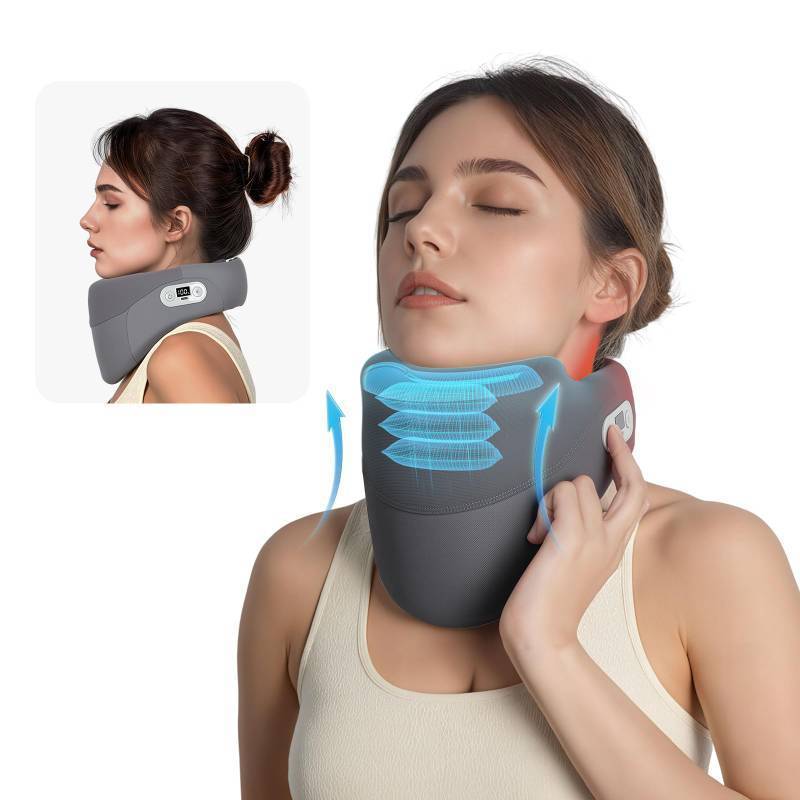 lot 26400 image: MUSE RELAX Cervical Traction Device for Neck Pain Relief, Neck Stretcher with Stepless Height Adjustment and Heating, Christmas Gifts for HimHerMenWomenDadMom