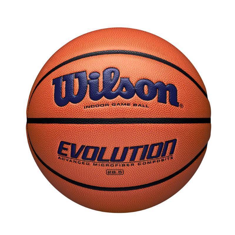 lot 51757 image: WILSON Evolution Indoor Game Basketball, Navy, Size 6-28.5