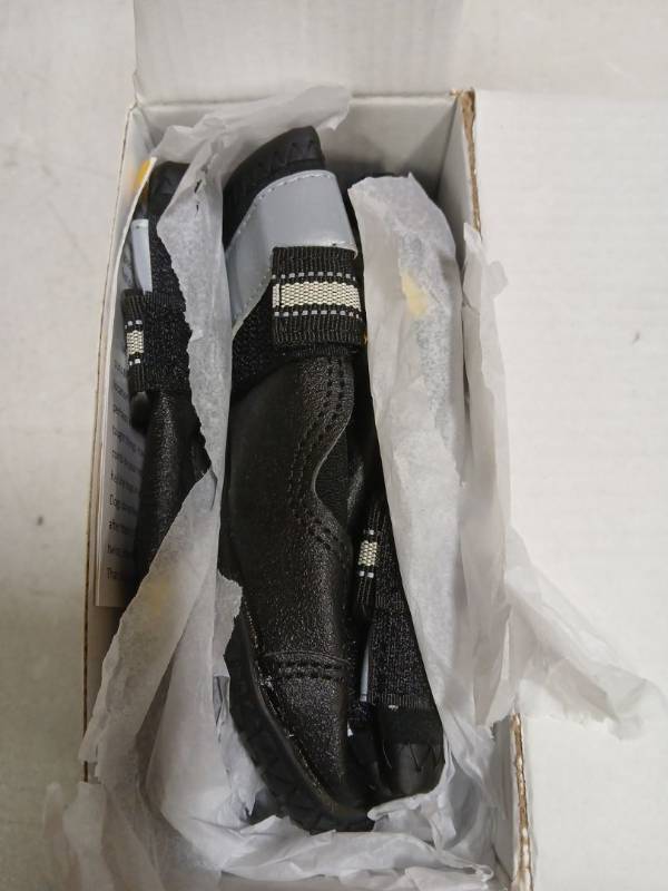 lot 21285 image: QUMY Dog Shoes for Large Dogs, Medium Dog Boots & Paw Protectors for Winter Snowy Day, Summer Hot Pavement, Water-Resistant in Rainy Weather, Outdoor Walking, Indoor Hardfloors Skid-Resistant Sole - Retail $29