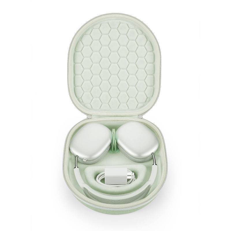 lot 32608 image: Yinke Smart Case for Apple AirPods Max Supports Sleep Mode, Hard Organizer Portable Carry Travel Cover Storage Bag - Retail $35