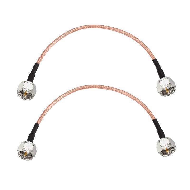 lot 40308 image: Superbat TV Coax Cable, 6 inches Slim Coax 75 Ohm RG179 with F-Type Connectors for TV, Satellite & Antenna Cable 2-Pack - Retail $10