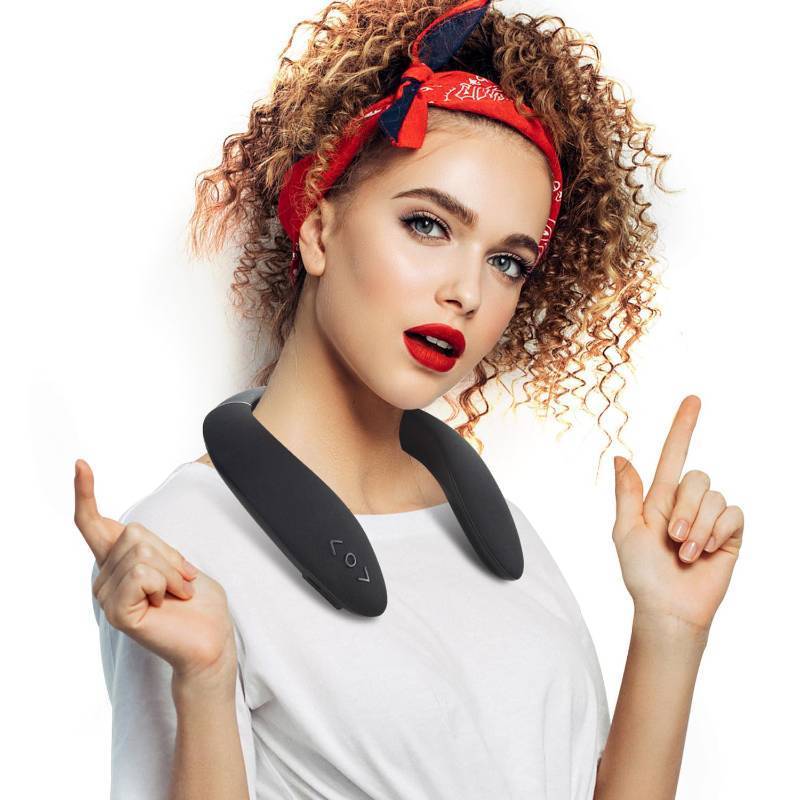 lot 49156 image: HGHOHG Neckband Speaker, Wireless Wearable Speaker True 3D Stereo HiFi Sound, Portable Personal Body Speakers with 24H Playtime, for Home, Office, and Outdoors - Retail $26