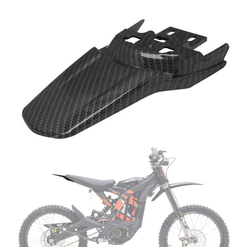 lot 32744 image: JFG RACING Sur Ron Rear Fender,Motorcycle Rear Fender Mudguard Plastic for Surron Sur Ron Light Bee XS Segway X260 X160 Electric Dirt Bike EBike Imitation Carbon Fiber - Retail $24