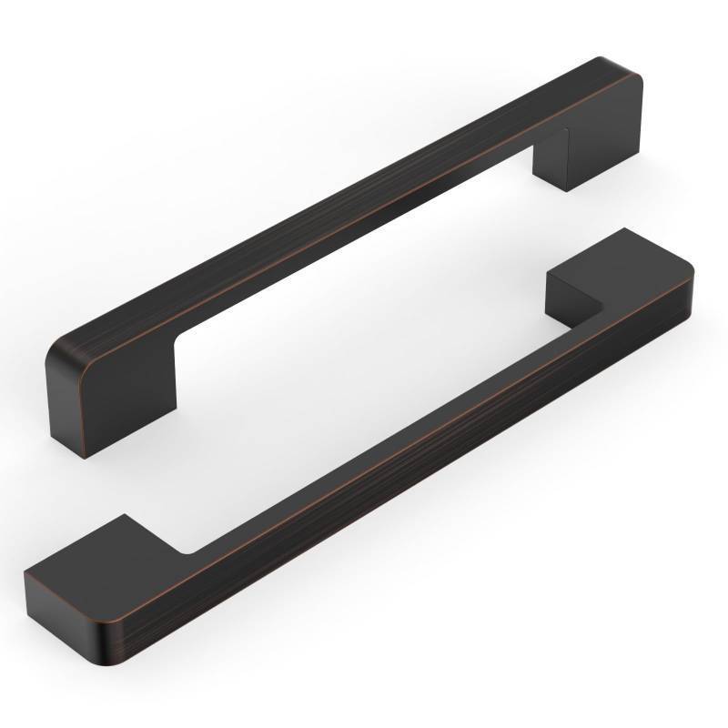 lot 40435 image: KNOKLOCK 9 Pack 6.3 Inch(160mm) Kitchen Cabinet Handles Oil Rubbed Bronze Cabinet Pulls Kitchen Cabinet Hardware Drawer Pulls for Cupboard Wardrobe - Retail $41